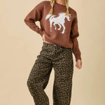 Mustang Spirit Knit Sweater - Bridle Up Hope Shop