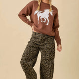 Mustang Spirit Knit Sweater - Bridle Up Hope Shop