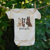 Neigh Baby Onesie (Short Sleeve) - Bridle Up Hope Shop