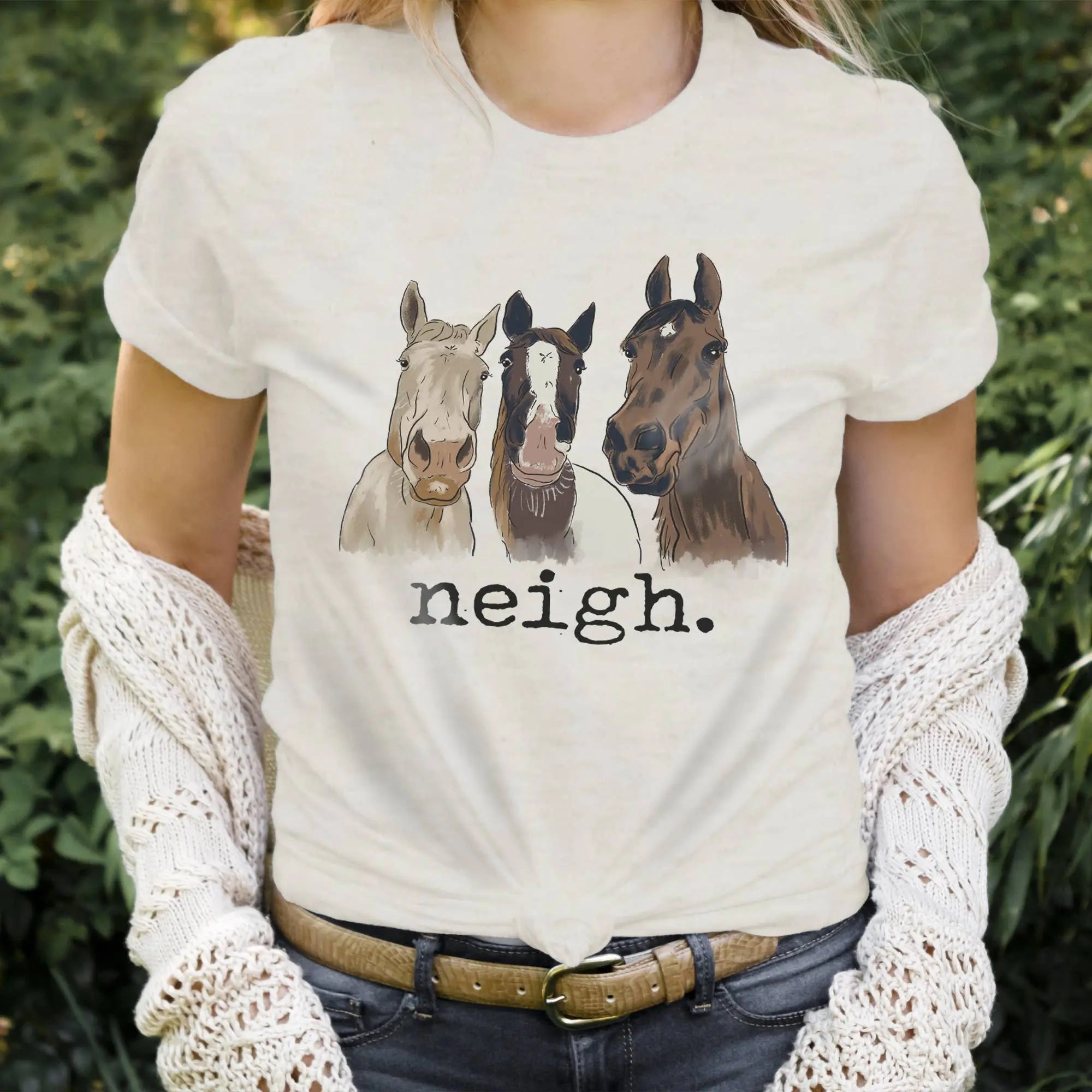 Neigh Horse T-Shirt (Adult) - Bridle Up Hope Shop