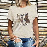 Neigh Horse T-Shirt (Adult) - Bridle Up Hope Shop