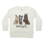 Neigh Kids Crewneck - Bridle Up Hope Shop