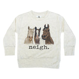 Neigh Kids Crewneck - Bridle Up Hope Shop