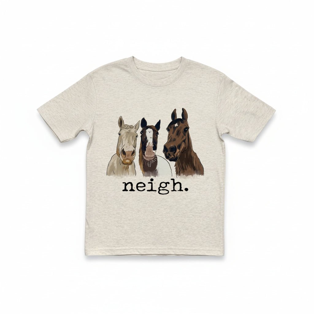 Neigh Kids Tee - Bridle Up Hope Shop