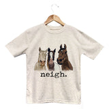Neigh Kids Tee - Bridle Up Hope Shop
