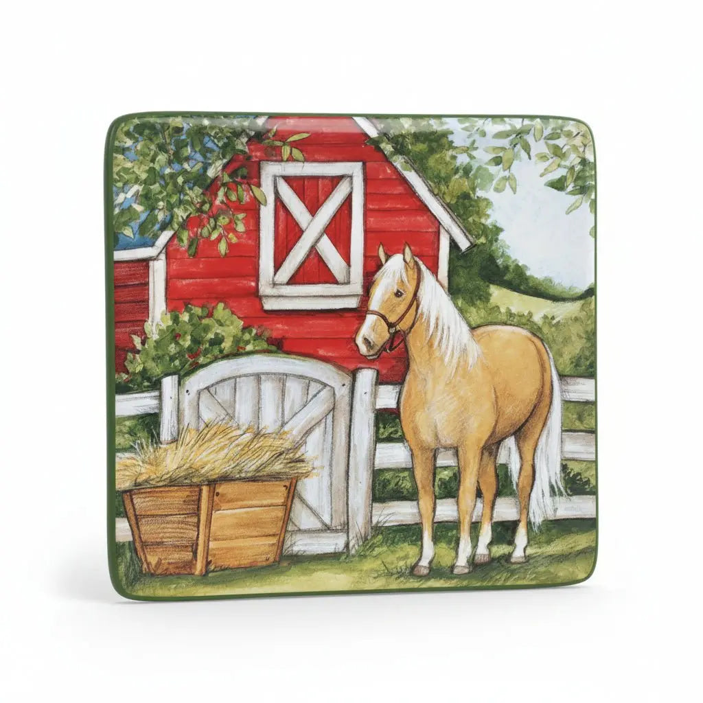 Palomino Horse Dinner Plate - Bridle Up Hope Shop