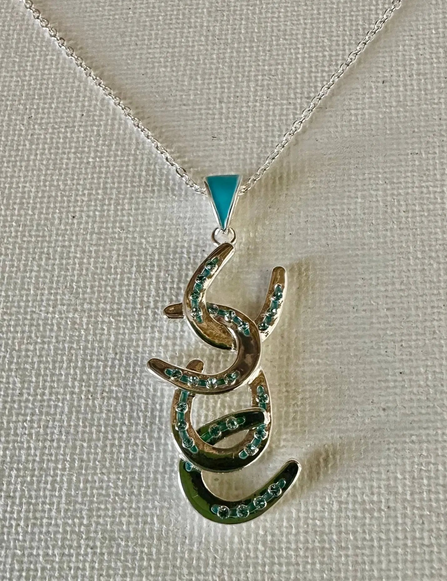 Petite Four Horseshoe Necklace - Bridle Up Hope Shop