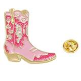 Pink Cowgirl Boot Pin - Bridle Up Hope Shop
