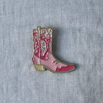 Pink Cowgirl Boot Pin - Bridle Up Hope Shop