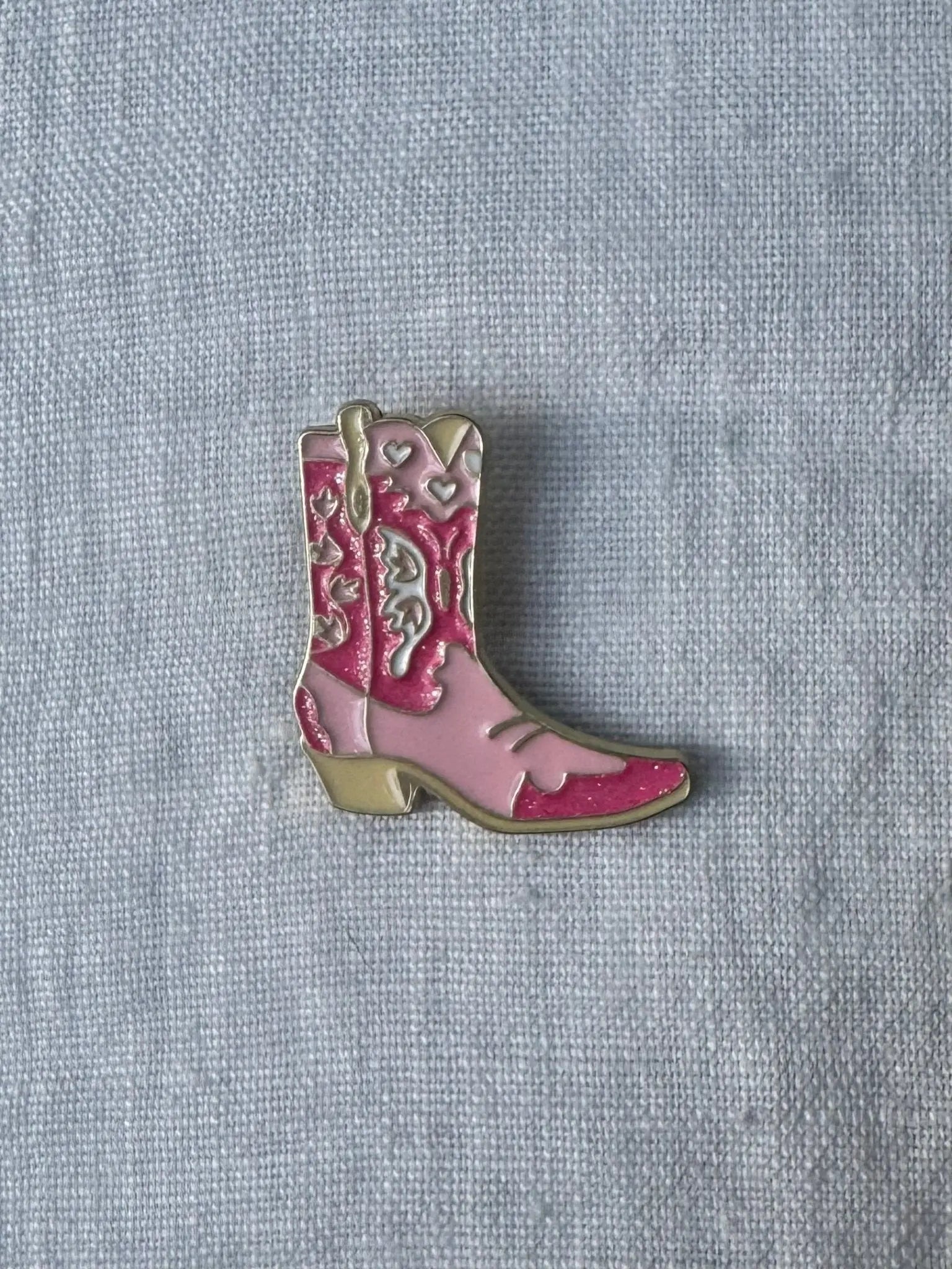 Pink Cowgirl Boot Pin - Bridle Up Hope Shop