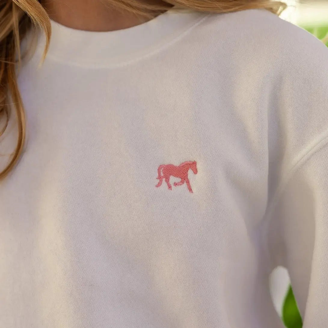 Pink Pony Sweatshirt - Bridle Up Hope Shop