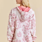 Pink Toile Horse Windbreaker Jacket - Bridle Up Hope Shop