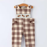Plaid Horse Baby Boy Romper - Bridle Up Hope Shop