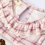 Plaid Horse Smocked Girls Dress - Bridle Up Hope Shop