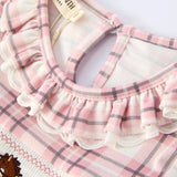 Plaid Horse Smocked Girls Dress - Bridle Up Hope Shop