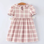 Plaid Horse Smocked Girls Dress - Bridle Up Hope Shop
