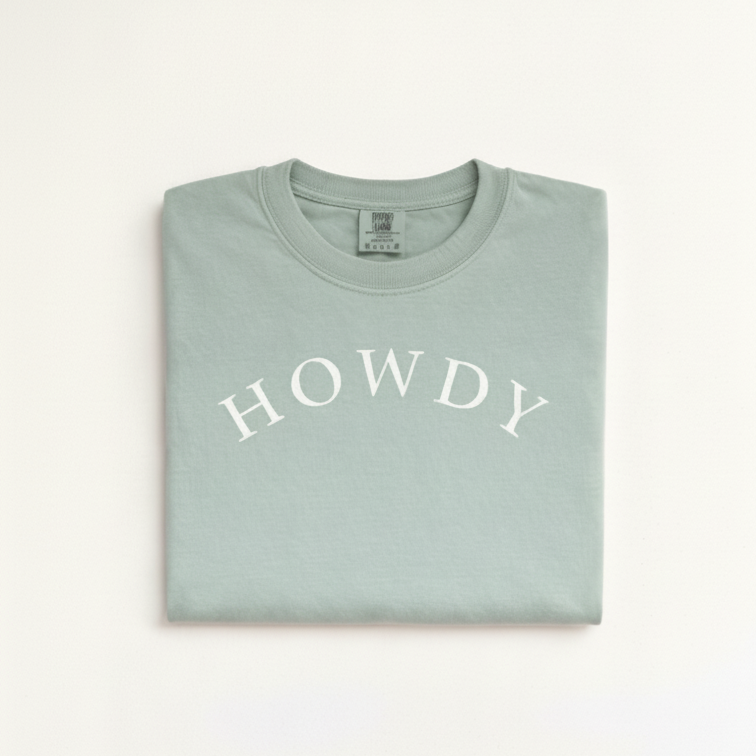 Howdy Washed T-Shirt (Sage)