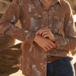 Sandwash Floral Shirt Faire - Back in the Saddle