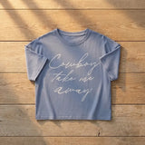 Cowboy Take Me Away Long-Crop Tee Faire - Rustee Clothing