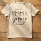 Hold Your Horses Saddle Tee Shirt