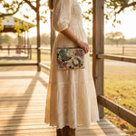 Western "On The Range" Hand-Beaded Purse Faire - Mary Frances Accessories