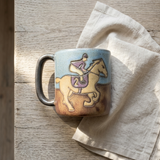 Caneca de grés Cavalos de Corrida (473 ml)