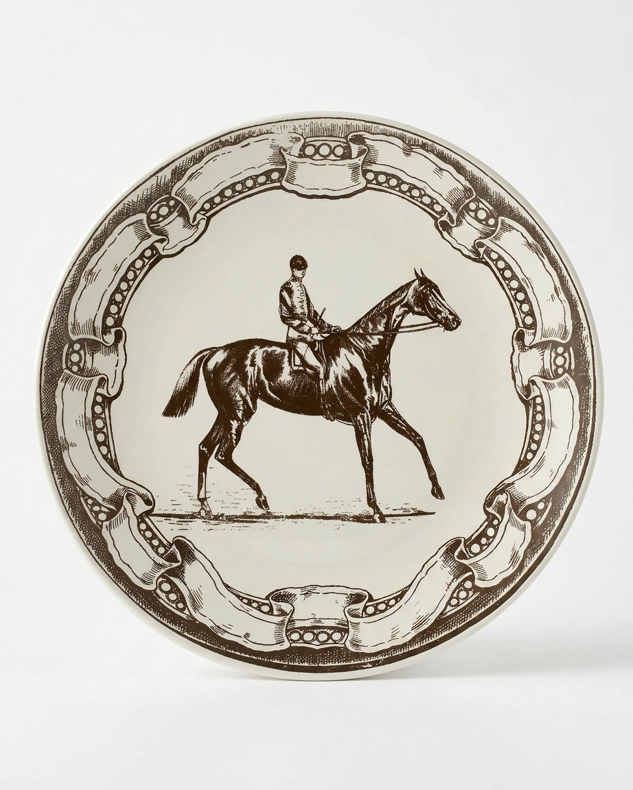 Vintage Equestrian Plate