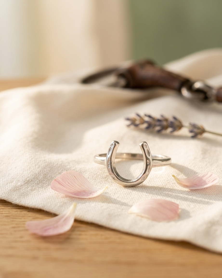 Heritage Hammered Horseshoe Ring