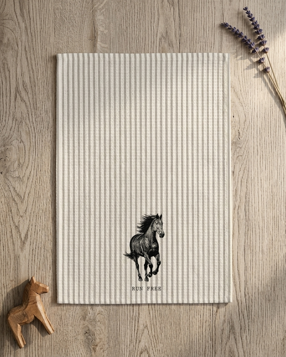 Run Free Horse Kitchen Towel