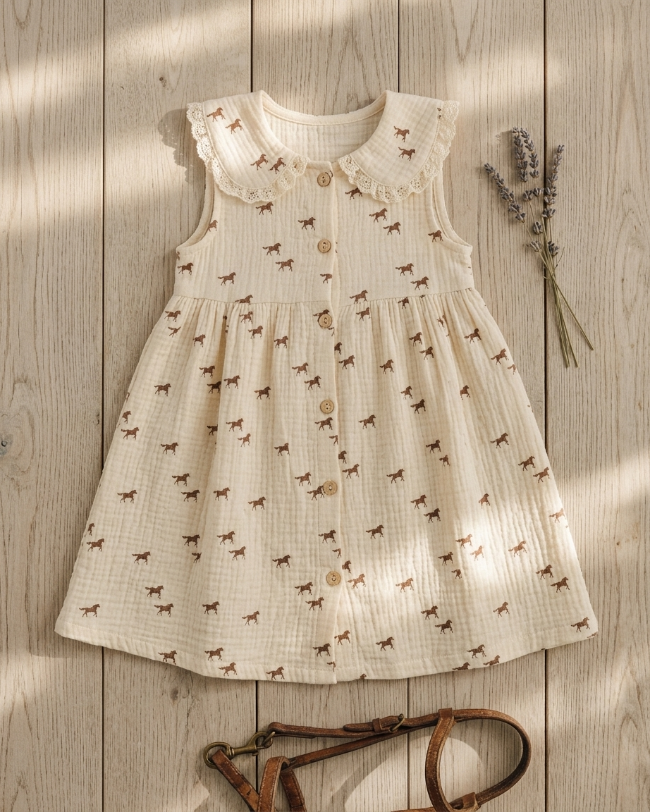 Wild Horses Muslin Dress