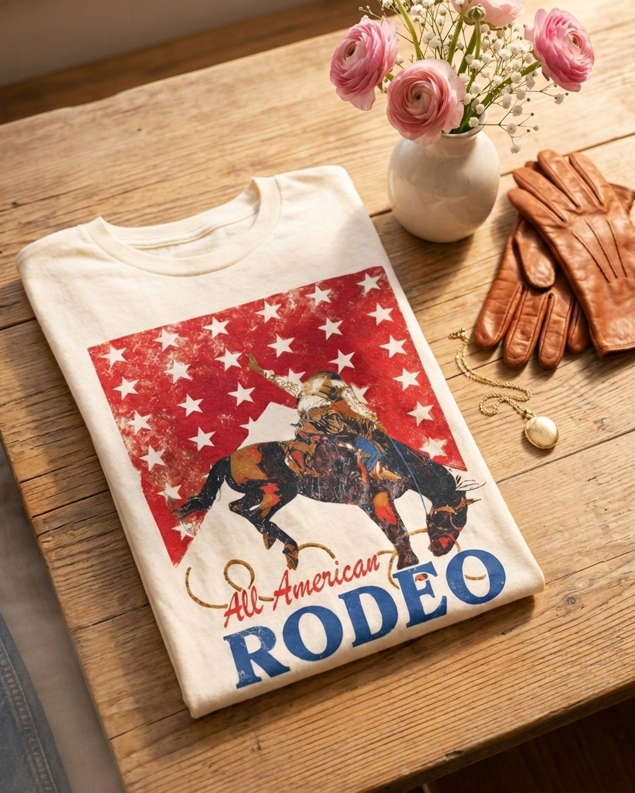 All-American Cowboy Rodeo T-Shirt