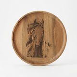 Heritage Horse Mango Wood Charcuterie Tray