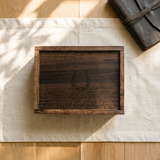 Vintage Horseshoe Wood Box (Large)