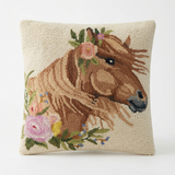 Wild Rose Horse Hook Pillow