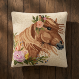 Wild Rose Horse Hook Pillow