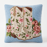 Boots & Blossoms Cowgirl Hook Pillow
