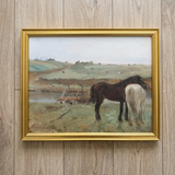 Horses In A Meadow | Canvas Art