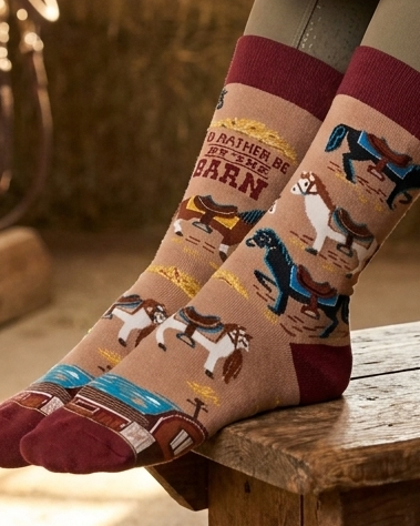 Rather Be at the Barn Socks