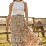 Boho Country Floral Skirt