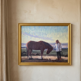 Horse's Gentle Bond | Canvas Art