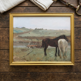 Horses In A Meadow | Canvas Art