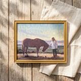 Horse's Gentle Bond | Canvas Art