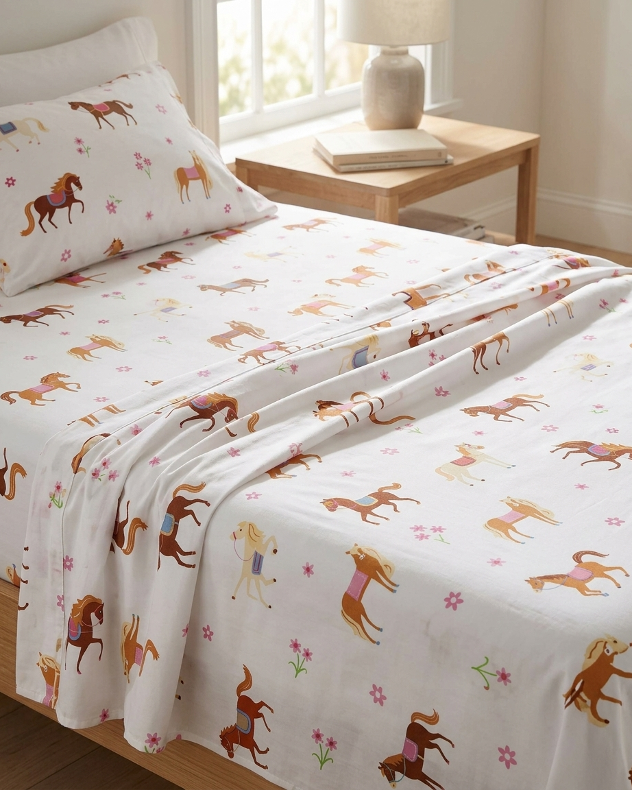 Happy Whinny Horse Sheet Set - Twin