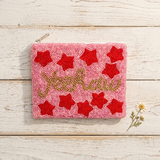 Yeehaw Hand-Beaded Pouch