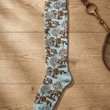 Horse French Toile Socks