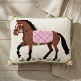 Penny Pony Wool Hook Pillow