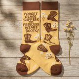 Esta princesa usa calcetines de botas