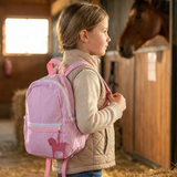 Pink Pony Gingham Backpack