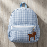 Blue Pony Gingham Backpack