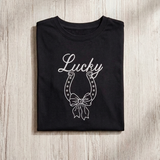 Lucky Horseshoe Bow Tee